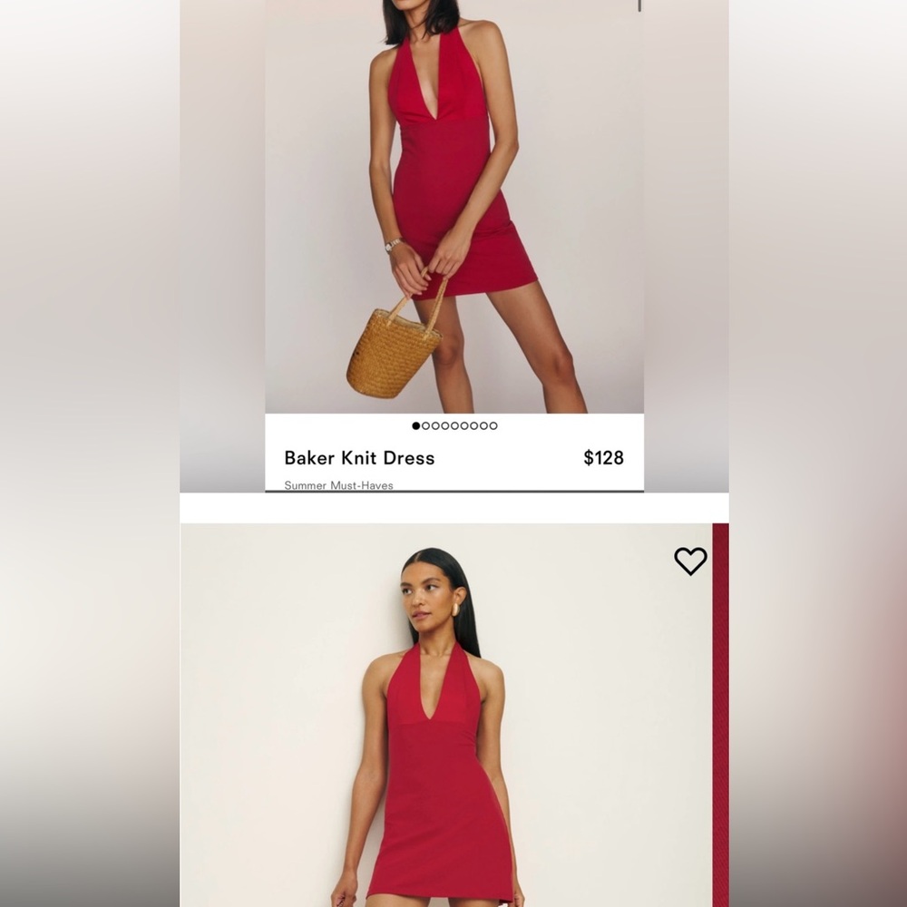 Reformation Vibrant Red Dress